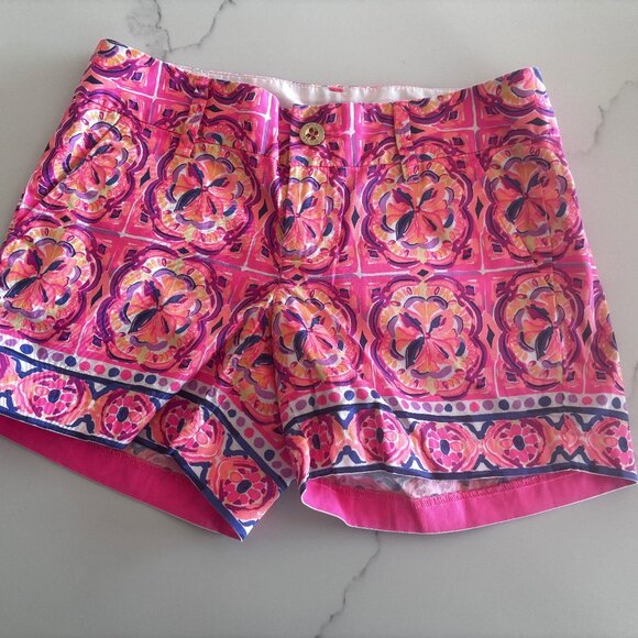 Lilly Pulitzer 5" Callahan Mid Rise Short, Size 0 NWT - Picture 1 of 10